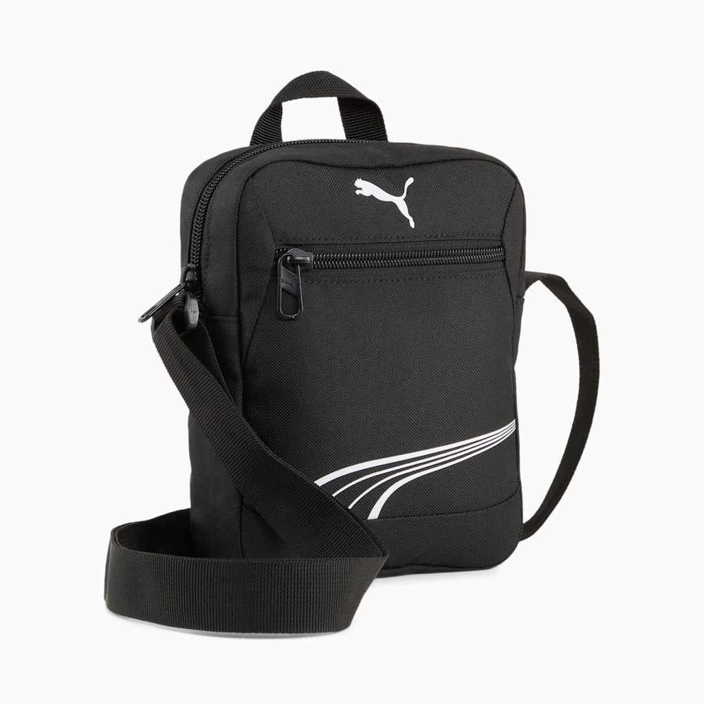 PUMA FUNDAMENTAL Portable 2L Shoulder Bag - PUMA Black - Front view