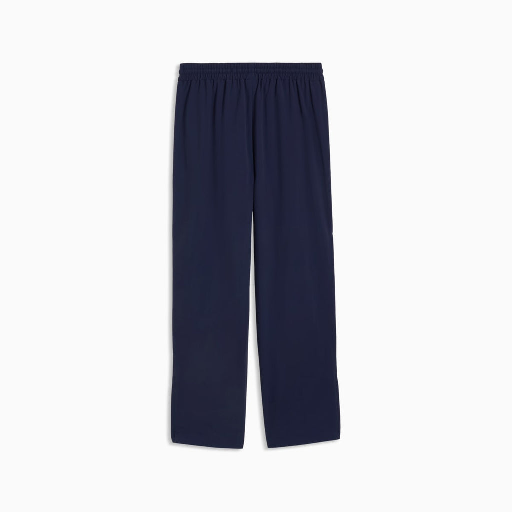 PUMA Class Relaxed Pinnacle Woven Track Pants Men - PUMA Navy - back on white background