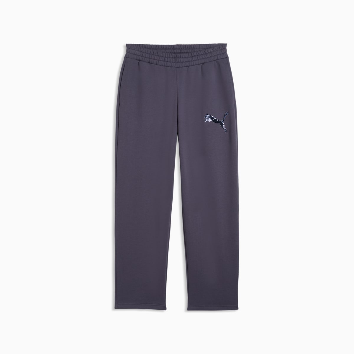 Essentials Sequins Fleece Comfort Pants Women - Inky Depths - front on white background