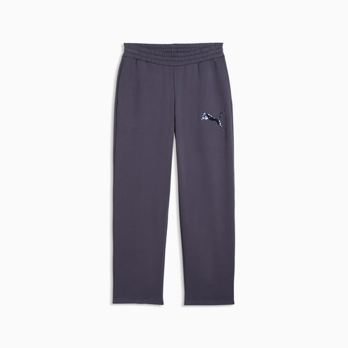 Essentials Sequins Fleece Comfort Pants Women - Inky Depths - front on white background
