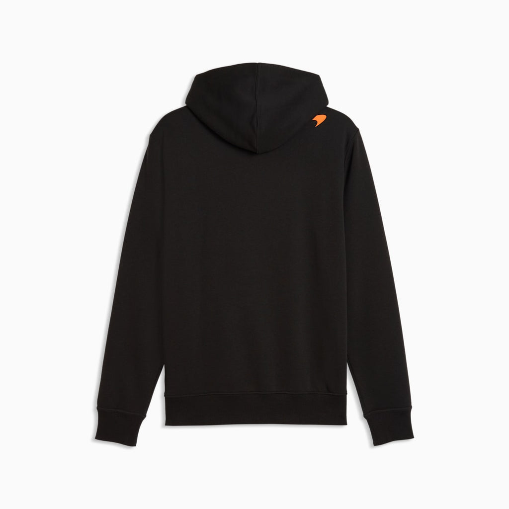McLAREN Essentials Men's Hoodie - PUMA Black - back on white background