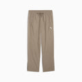 PUMA Class Men's Relaxed Pinnacle Woven Track Pants - Mouse Gray - front on white background