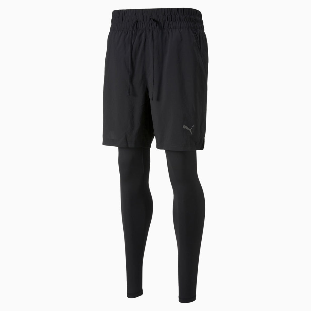 Studio 2-in-1 Shorts Men - PUMA Black front view