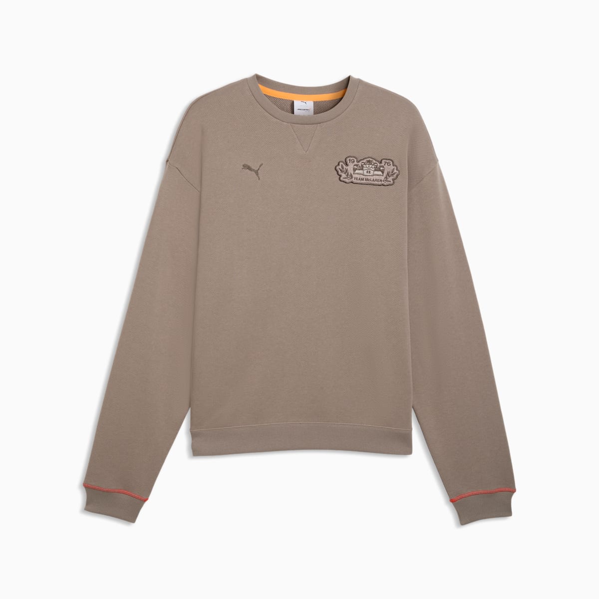 McLAREN RACING Crew Sweatshirt - Mouse Gray - front on white background
