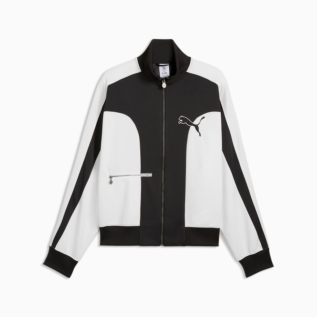 T7 Love Of The Cat Men's Relaxed T7 Track Jacket - PUMA Black - front on white background