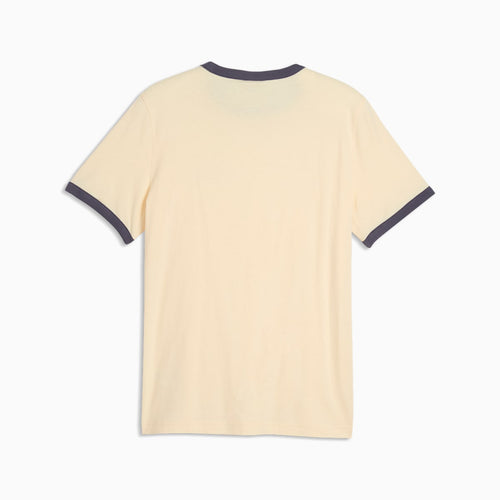 FUTURE.PUMA.ARCHIVE Ringer Tee Unisex - Buttercream - back on white background
