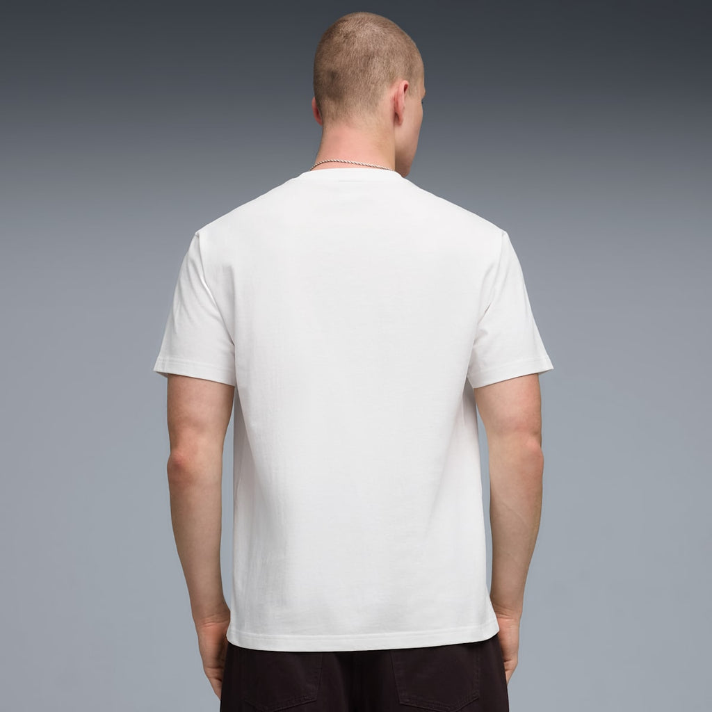 Essentials Elevated Cat Logo Relaxed Tee Men - PUMA White image 5