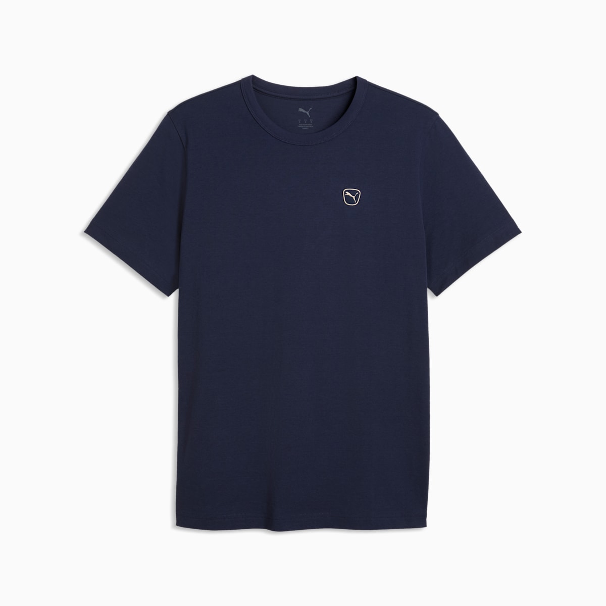 Essentials Elevated Tee Men - PUMA Navy - front on white background