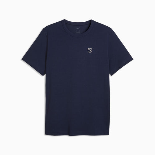 Essentials Elevated Tee Men - PUMA Navy - front on white background