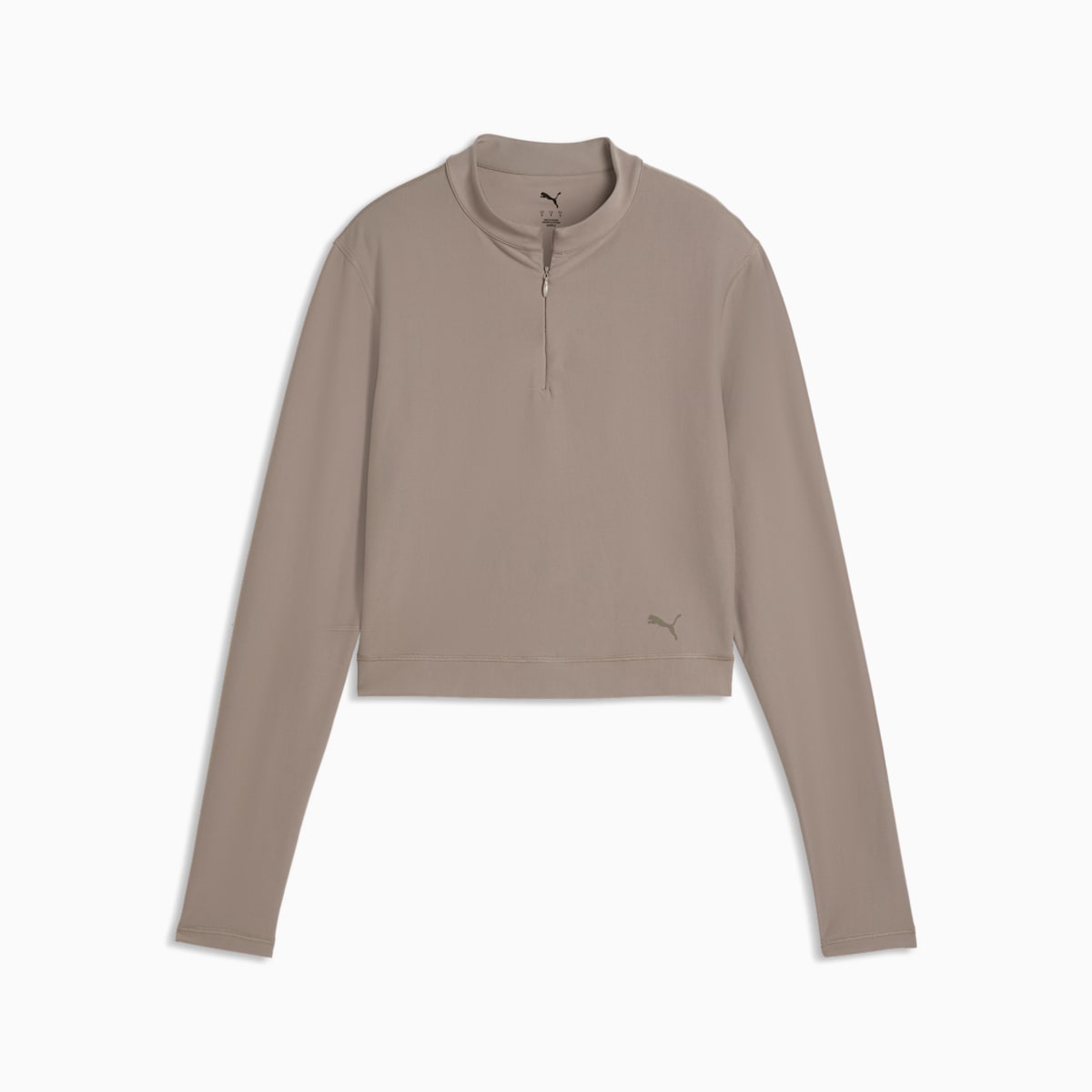 Cloudspun Ultra Soft Women's Quarter-Zip Training Top - Mouse Gray - front on white background