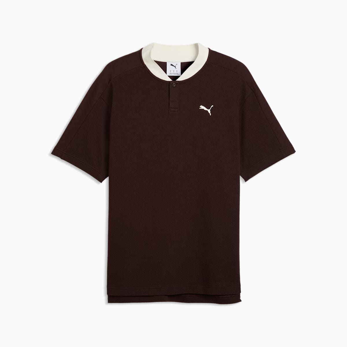 PUMA Class Relaxed Polo Men - Chocolate Fondue - front on white background