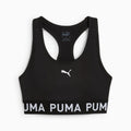 4KEEPS Strong Mid-Impact Bra Women - PUMA Black front view