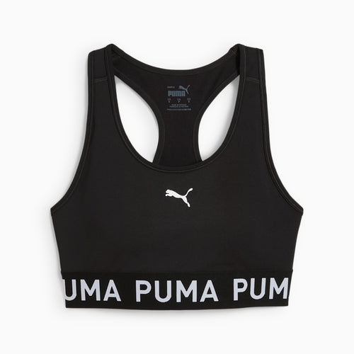 4KEEPS Strong Mid-Impact Bra Women - PUMA Black front view