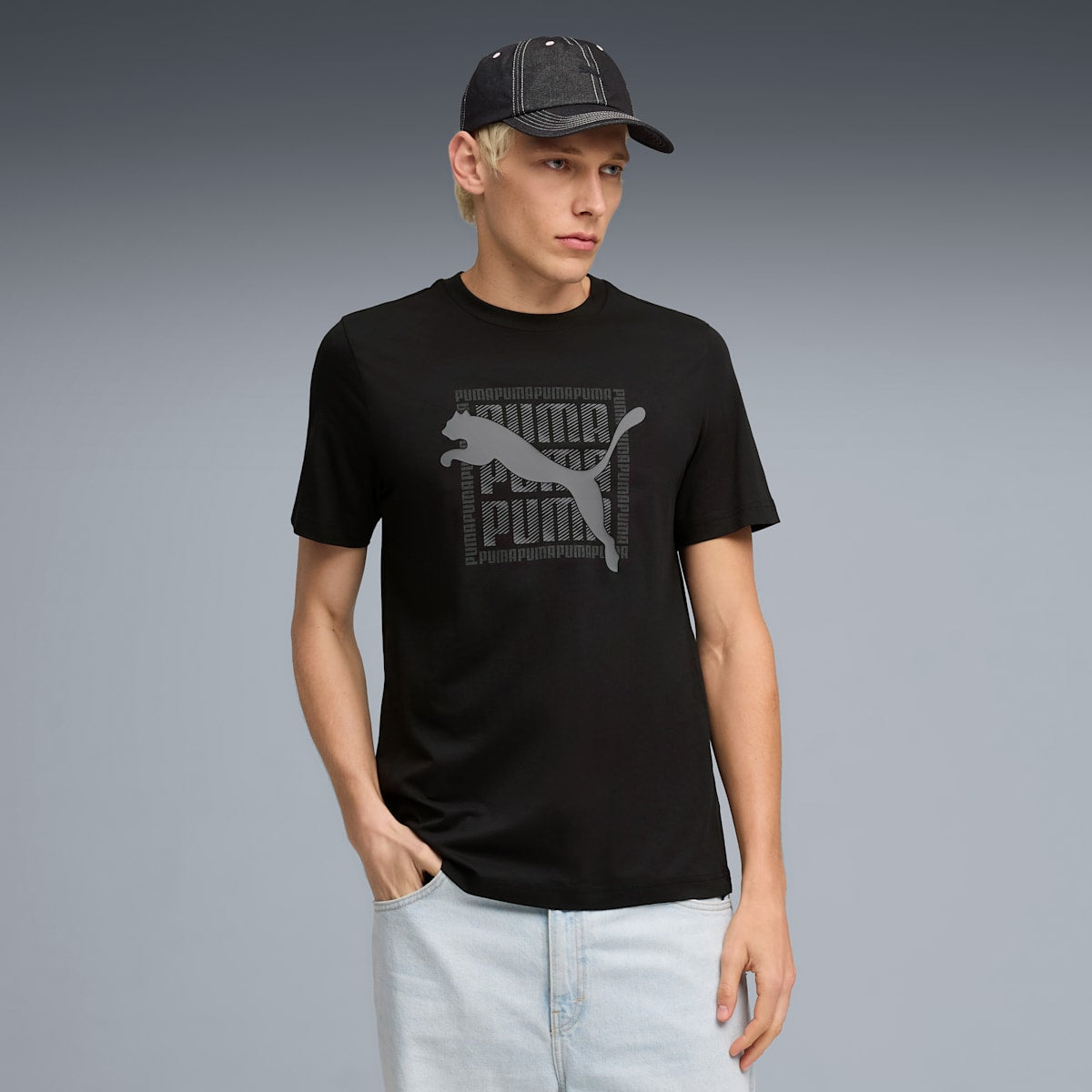 PUMA Graphic Wording Tee Men - PUMA Black image 4