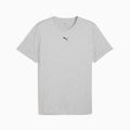 TAD ESSENTIALS Heather Cat Tee Men - Light Gray Heather front view