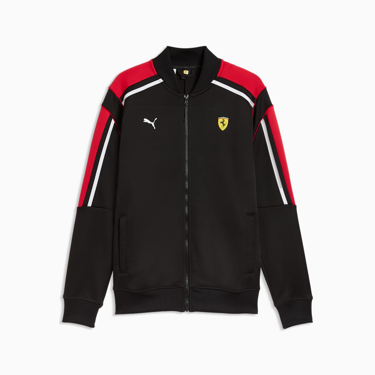 Scuderia Ferrari Men's T7 Track jacket - PUMA Black - front on white background