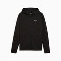 PUMATECH Elevated Slim Full-Zip Hoodie Men - PUMA Black - front on white background