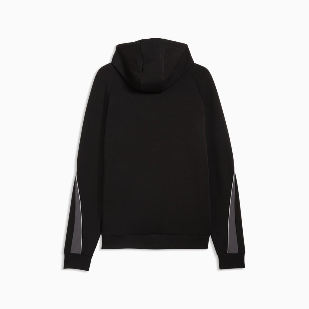 PUMA Sport Colourblocked Hoodie Men - PUMA Black - back on white background