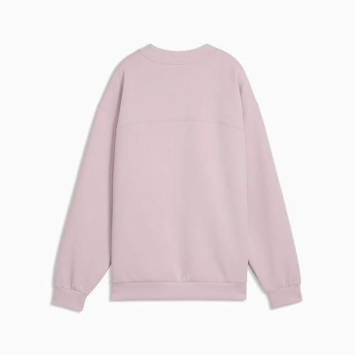 CLOUDSPUN Relaxed Crew Neck Top Women - Misty Pink - back on white background