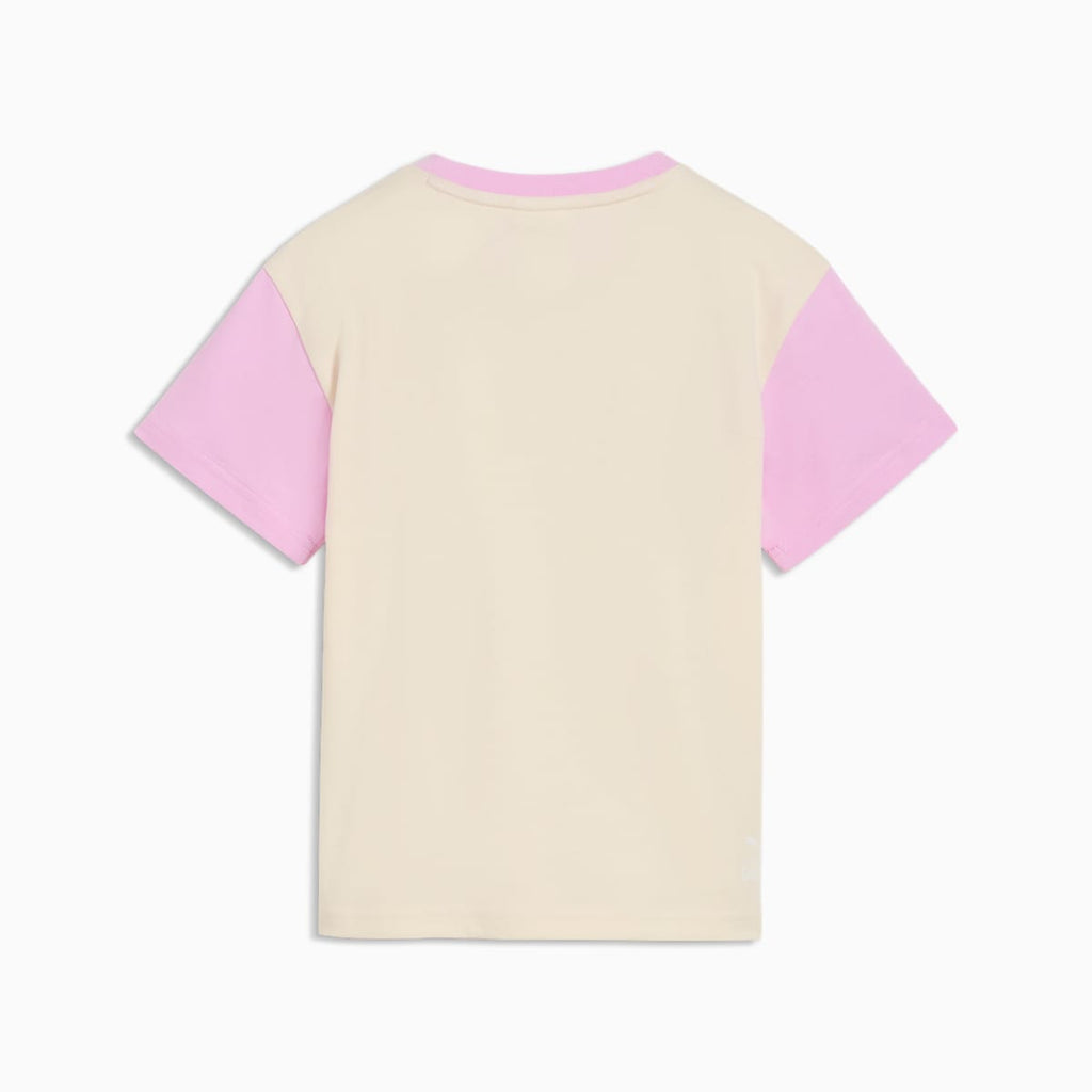 PUMA x DORA THE EXPLORER Relaxed Graphic Tee Kids - Alpine Snow - back on white background