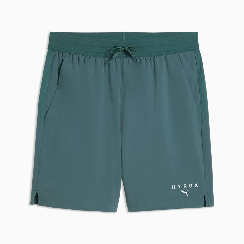 PUMA x HYROX PWRTRAIN 7" Shorts Men - Herb Garden - front on white background