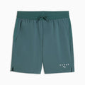 PUMA x HYROX PWRTRAIN 7" Shorts Men - Herb Garden - front on white background