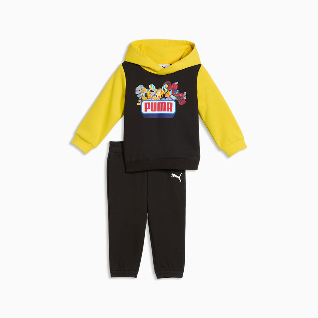 PUMA x TRANSFORMERS Minicats Tracksuit Toddlers - PUMA Black - front on white background