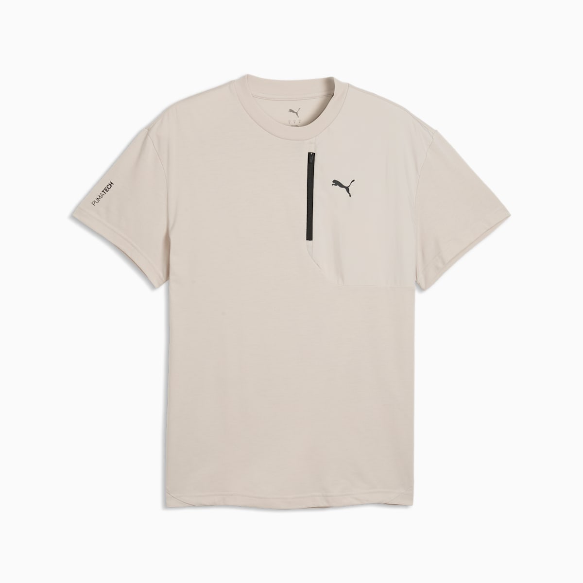 PUMATECH Pocket Tee Men - Silver Fog - front on white background