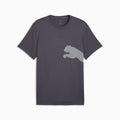 Train All Day Big Logo Tee Men - Galactic Gray-PUMA White front view