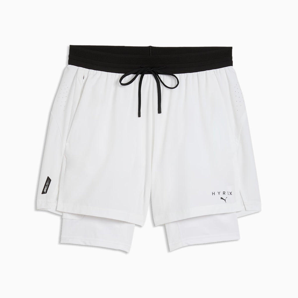 PUMA x HYROX DRYELITE 2-in-1 Shorts Men - PUMA White front view