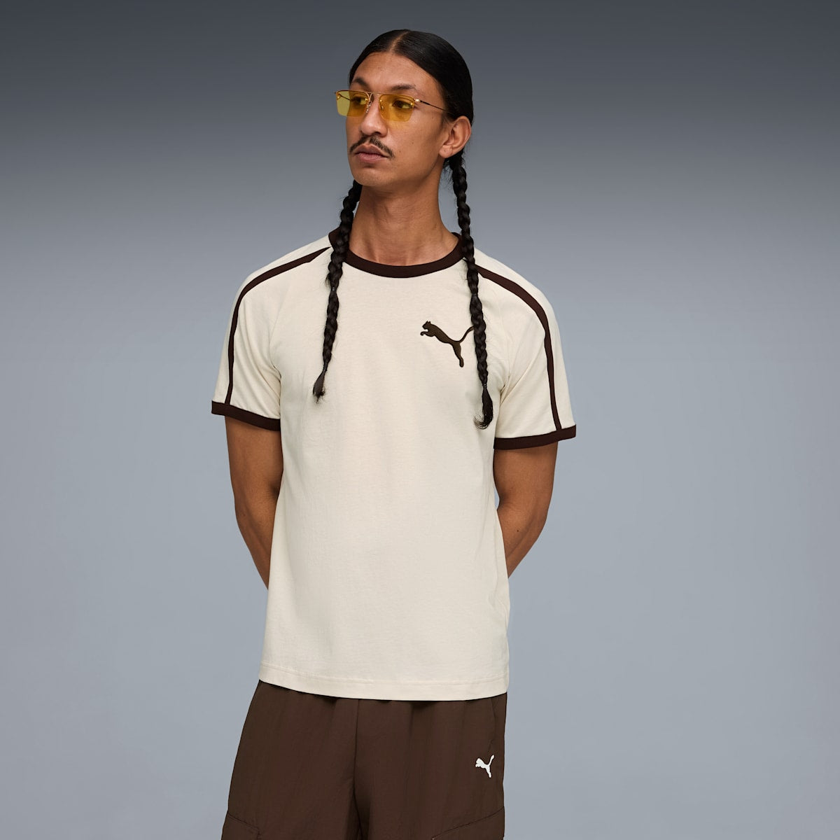 T7 Big Cat Ringer Tee Men - Alpine Snow image 4