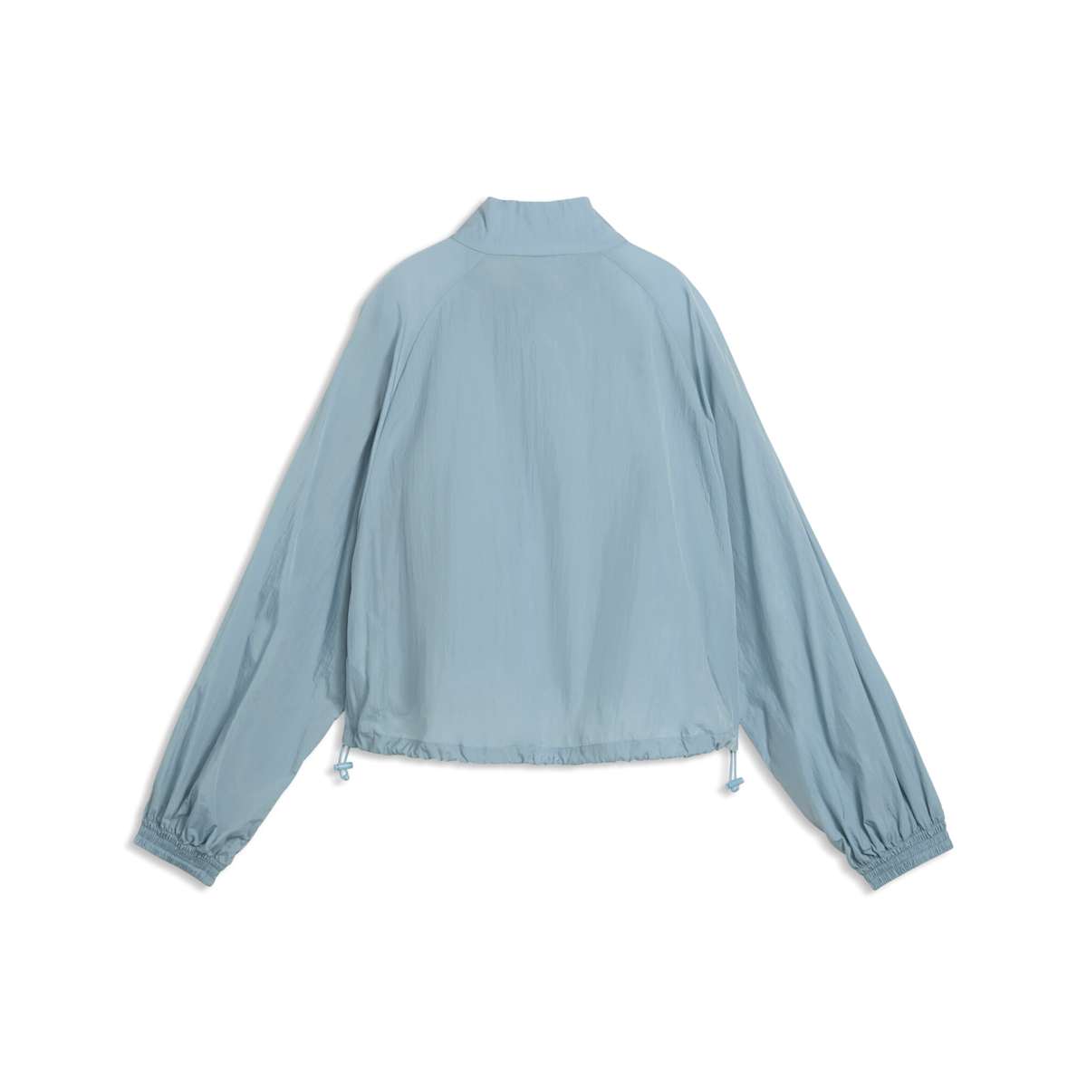 HER Relaxed Full-Zip Woven Jacket Women - Seafoam back view