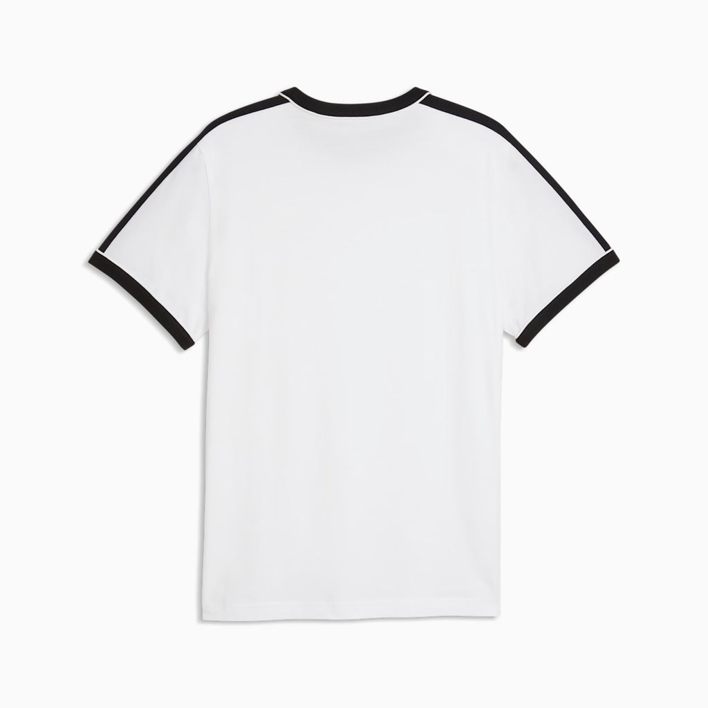 T7 Love Of The Cat Men's Ringer Tee - PUMA White - back on white background