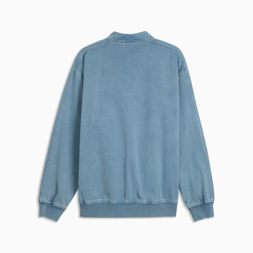 FUTURE.PUMA.ARCHIVE Relaxed Washed Twill T7 Track Jacket - Cool Blue - back on white background