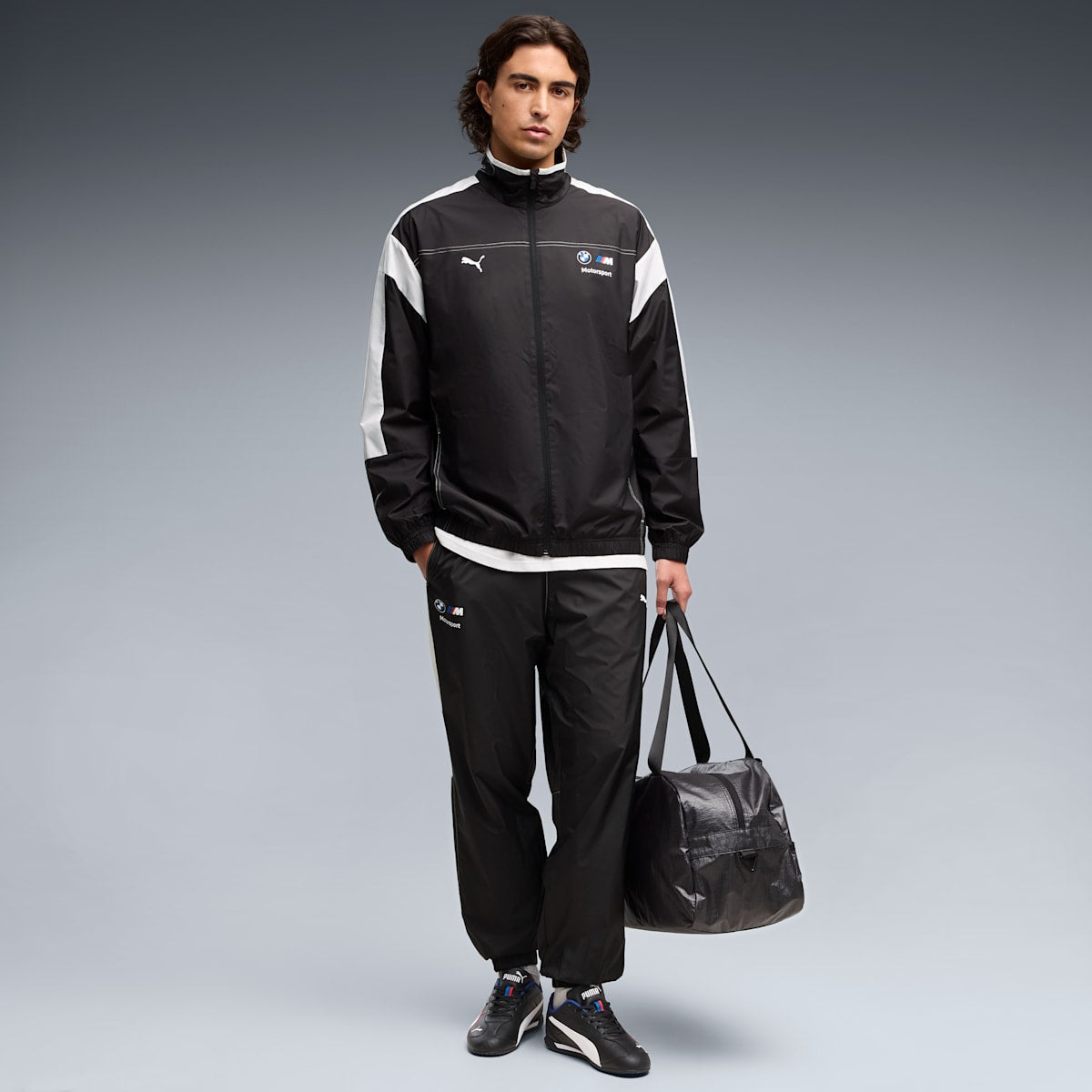 BMW M Motorsport MT7 Pants Men - PUMA Black - on model