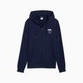PUMA Class Men's Graphic Full-Zip Hoodie - PUMA Navy - front on white background