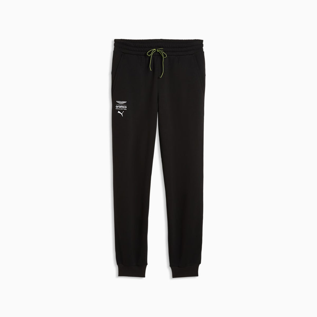 PUMA x ASTON MARTIN ARAMCO F1® TEAM Essentials Sweatpants Men - PUMA Black - front on white background