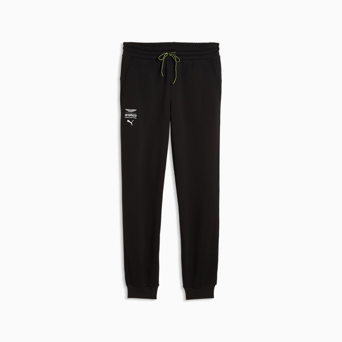 PUMA x ASTON MARTIN ARAMCO F1® TEAM Essentials Sweatpants Men - PUMA Black - front on white background