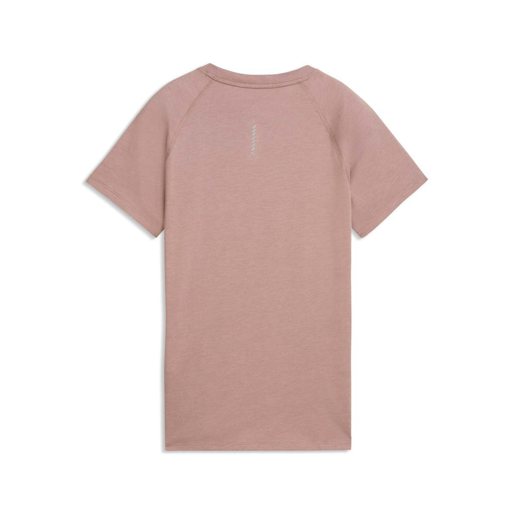 VELOCITY Tri-Blend Running Tee Women - Sandstone Heather back view