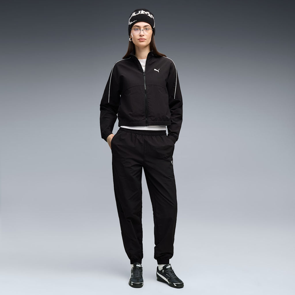 PUMA Women's Clothing TRACKSUIT SET - PUMA Black - on model