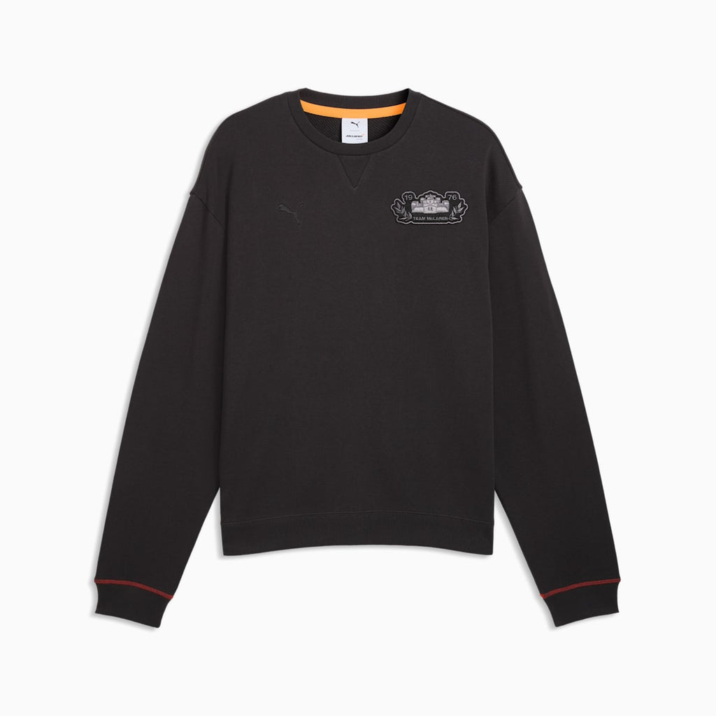 McLAREN RACING Crew Sweatshirt - Titan Black - front on white background