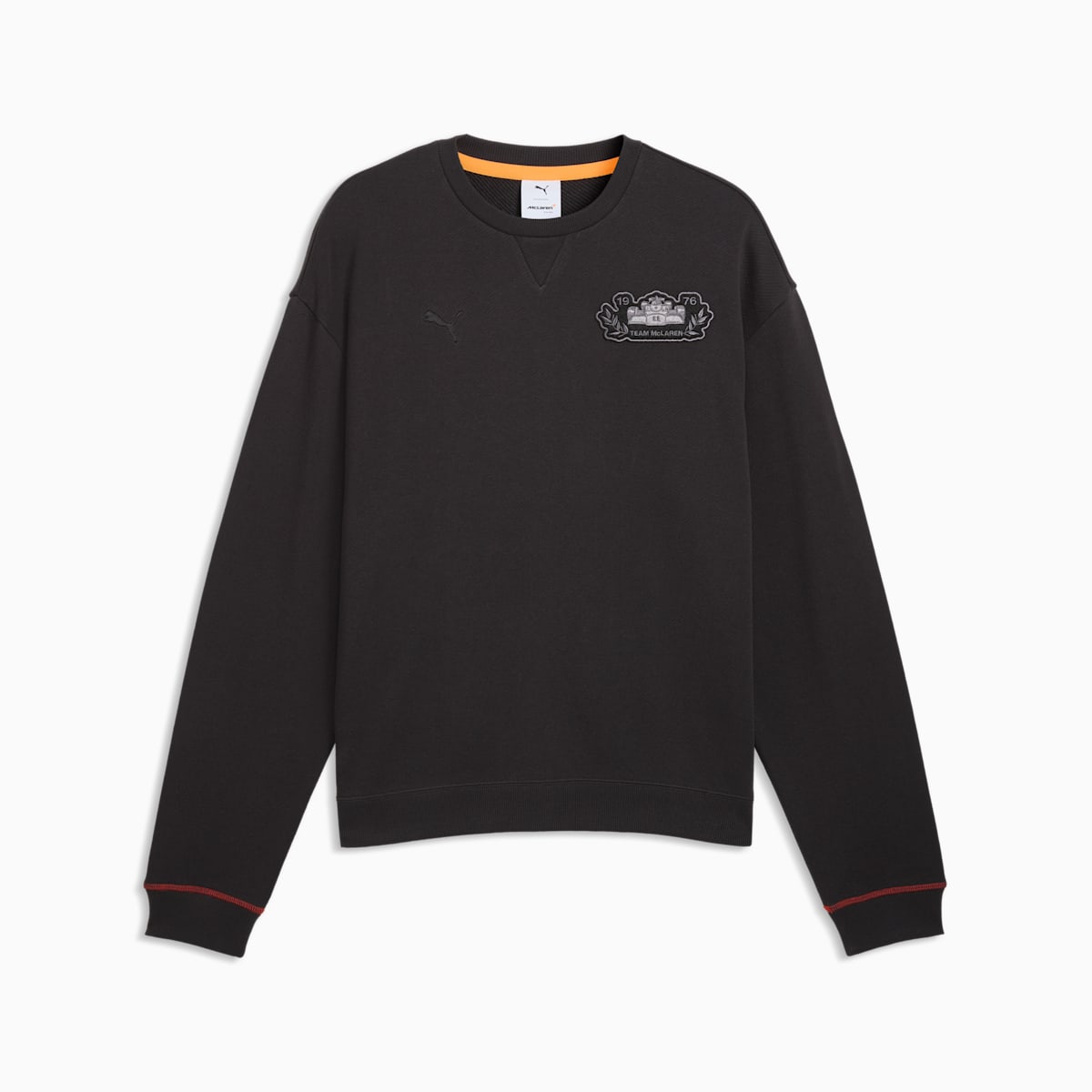 McLAREN RACING Crew Sweatshirt - Titan Black - front on white background