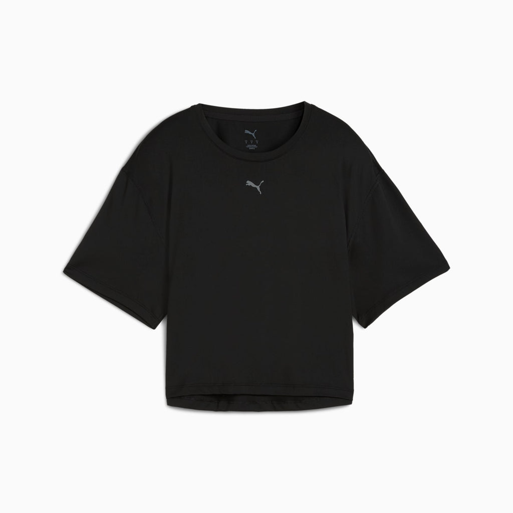CLOUDSPUN Relaxed Tee Women - PUMA Black front view