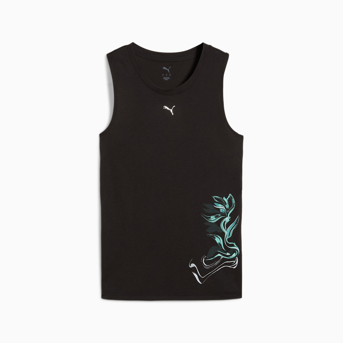W GREEN TERRAINS GRAPHIC TANK PUMA Black front view