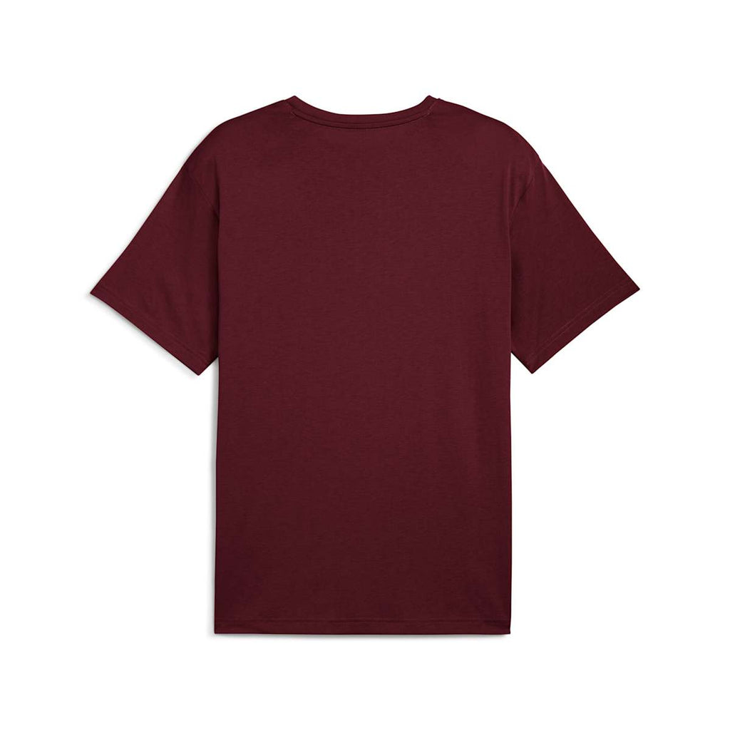 Graphics Train Logo Relaxed Tee Men - Ruby Shimmer back view