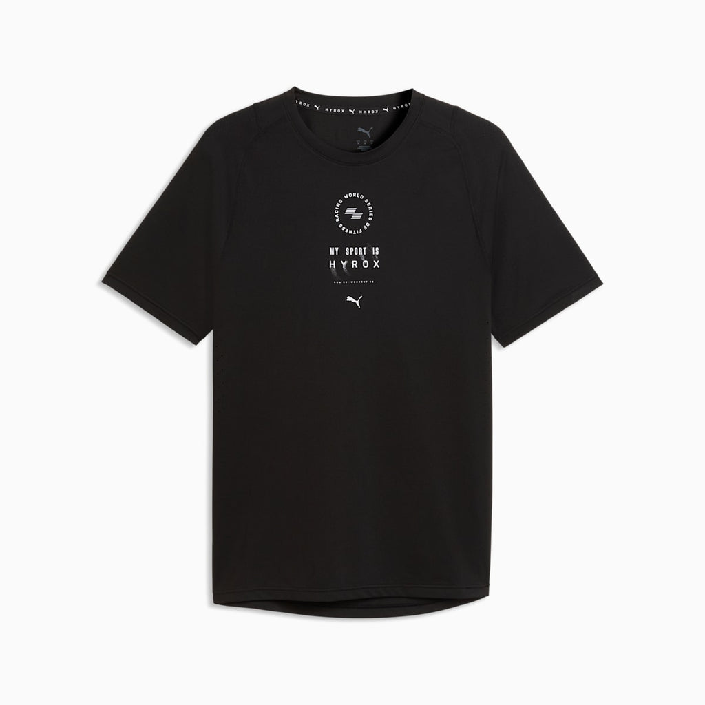 PUMA x HYROX DRYELITE Training Tee Men - PUMA Black front view