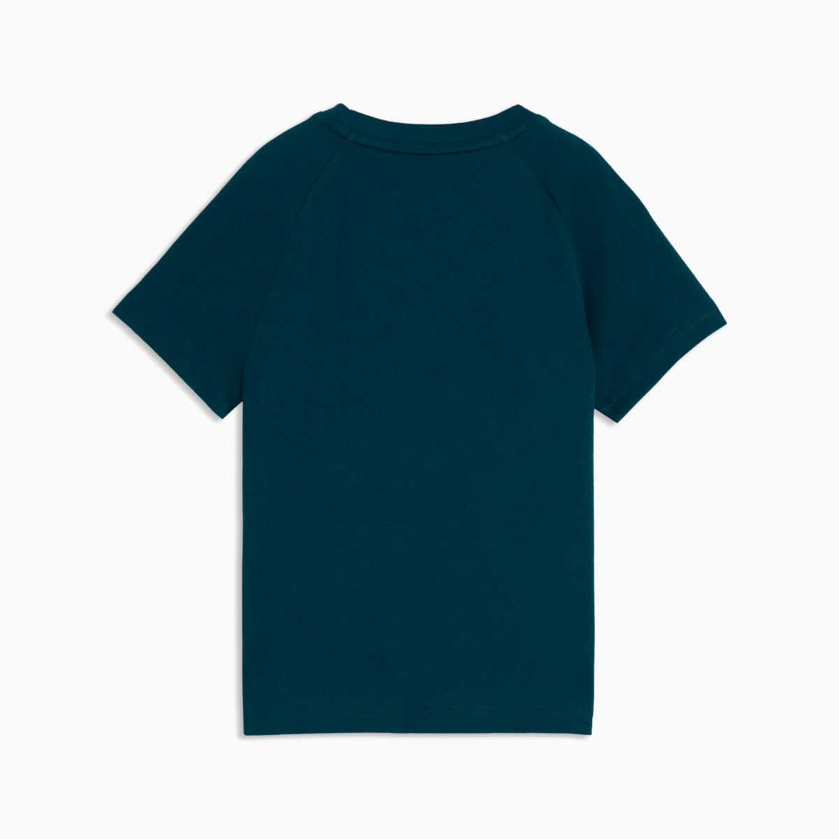 PUMA Kids Graphic Tee - Midnight Petrol - back on white background