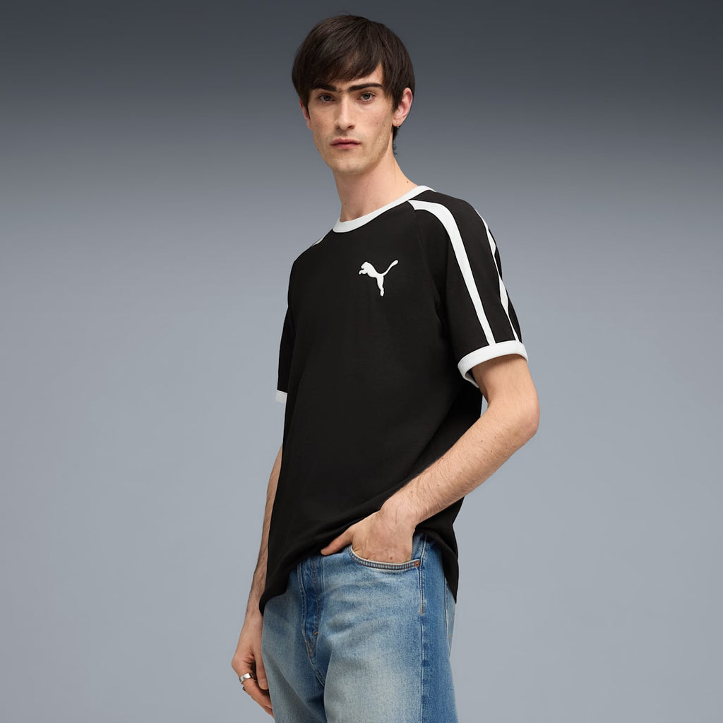 T7 Big Cat Ringer Tee Men - PUMA Black image 4