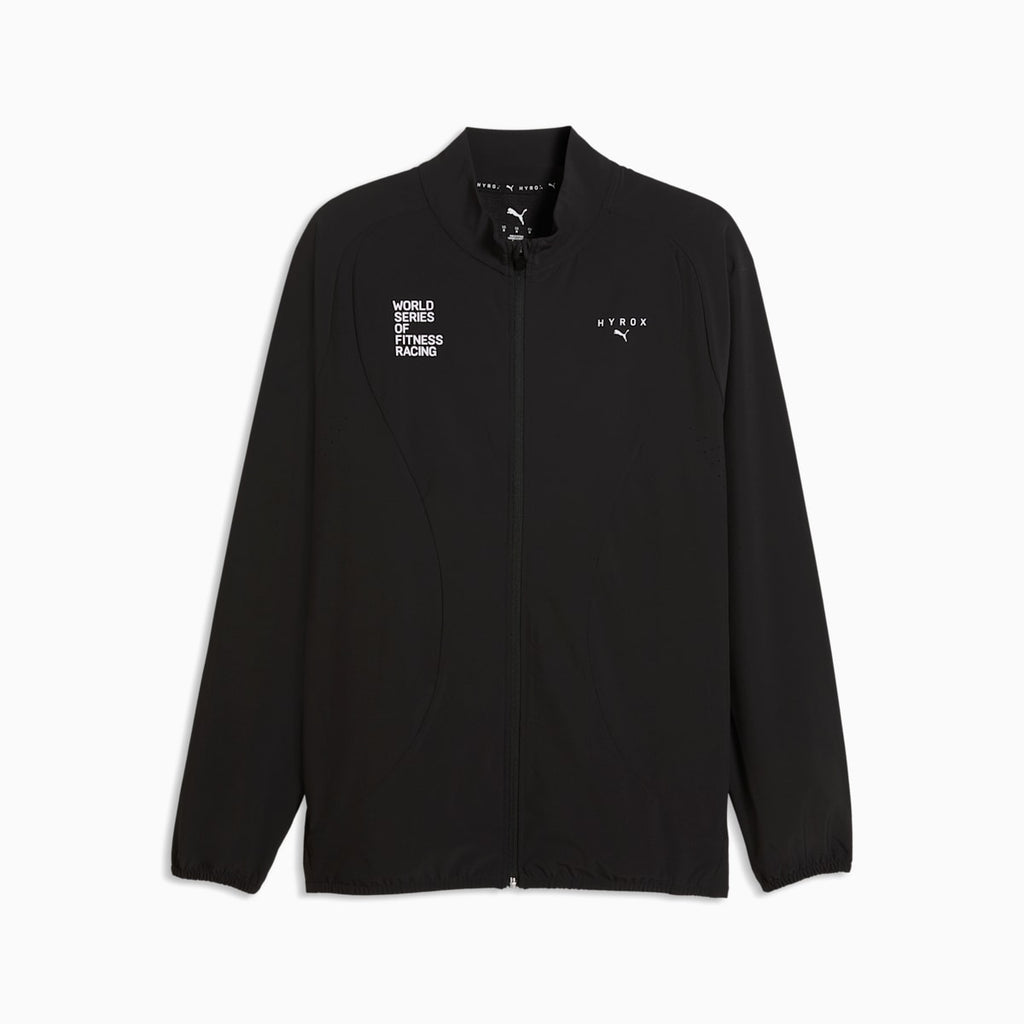 PUMA x HYROX DRYELITE Warm-Up Jacket Men - PUMA Black front view