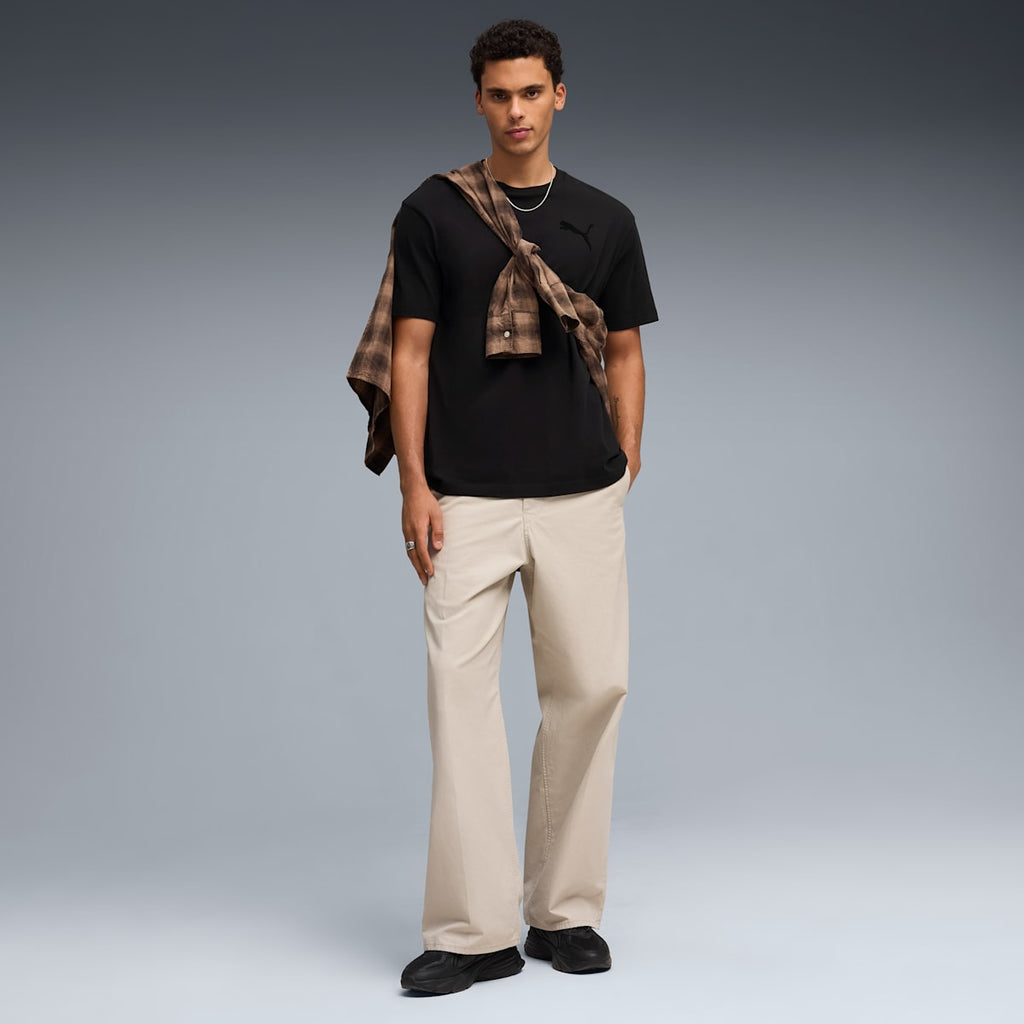 Essentials Elevated Cat Logo Relaxed Tee Men - PUMA Black image 3